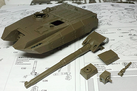 タミヤ:1/35 ミリタリーミニチュアシリーズ No.329「陸上自衛隊 10式戦車」