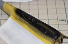 この部分は、つや消し黒と青を混ぜると説明書に書いてあります。